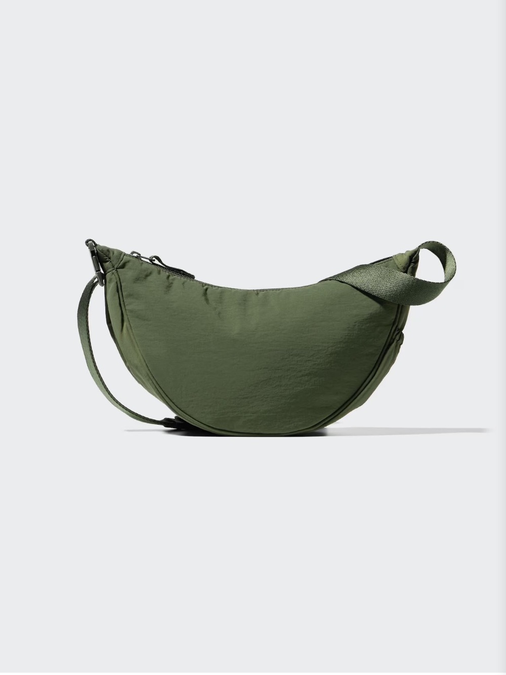 UNIQLO Olive Green Crescent Crossbody Bag